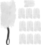 10pcs Duster Replacement for Home Car and Office Cleaning Non-Woven Fabric and Plastic Material for Dust Removal and Easy Storage