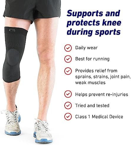 Neo-G Knee Sleeve for Daily wearing, Sports - Good for Sprains, Strains, Weak Muscles - Knee Sleeves for Men Women - Airflow
