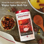 The Republic of Tea - Cardamon Cinnamon Herbal Tea, 36 Tea Bag Tin, Naturally Caffeine-Free