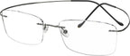 Eyekepper Titanium Rimless Reading Glasses Readers Men Gunmetal