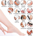 EKOCSIO Professional Pedicure Kit, 36 in 1 Stainless Steel Foot Care Kit Foot Rasp Dead Skin Remover for Home & Salon Care, Black