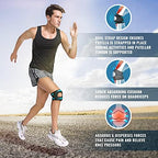 Fit Geno Patella Knee Brace for Women Men, 1-Pack Patellar Tendon Support Strap for Arthritis Tendonitis Running Jumpers Knee Hiking Basketball Volleyball Tennis Squats