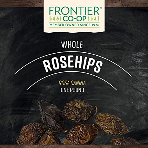 Frontier Co-op Whole Rosehips, 1 lb | Dried Rose Hips for Rosehip Tea, Powder, Oil and More | Bulk Wholesale 1 Pound