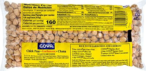 Goya Foods Chick Peas, Garbanzo Beans, Dry, 16 Ounce (Pack of 24)