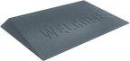 EZ-ACCESS - Transitions Angled Welcome Entry Mat, Non Slip Rubber Threshold Ramp for Doorways, Indoor & Outdoor Door Ramp for Wheelchair Access, Safer Home Floor Mats - Made in USA (Gray, 2.50-in)