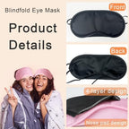 12 Pack Blindfold Eye Mask Cover Sleep Mask for Party Games Travel Sleep Team Build Party Supply with Adjustable Strap for Women Men Kids, Pink