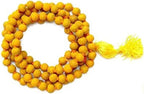 Haldi Turmeric Japa Mala 108+1 Beads – Natural Turmeric Prayer Rosary for Meditation, Mantra Chanting, Yoga & Spiritual Practice | Hindu Pooja Mala for Peace, Energy & Devotional Prayer