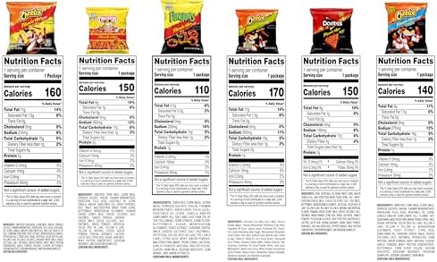 Frito-Lay Flamin' Hot Mix, Variety Pack, 3.34 Pounds, (Pack of 40), Packaging May Vary