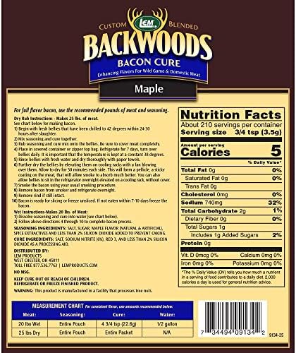 LEM BACKWOODS MAPLE BACON CURE Use as a dry rub or wet brine! Making Homemade Bacon Is Easier Than You Think!