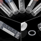 Cryogenic Vials 2ml - Cryo Tubes with Screw Caps - Self Standing Cryogenic Vial (2ml-Orange/(500pcs))