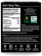 Buddha Teas - Organic Earl Grey Tea - Traditional Black Tea - For Health & Wellbeing - With Antioxidants & Minerals - Clean Ingredients - With Caffeine - OU Kosher & Non-GMO - 18 Tea Bags (Pack of 1)
