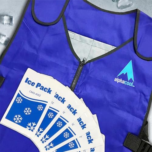 Alphacool Ice Vest for Men and Women Adjustable Cooling Vest with Ice Packs