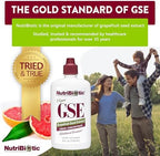 NutriBiotic – GSE, 4 Oz Liquid | The Original Grapefruit Seed Extract Premium Concentrate with Bioflavonoids | Vegan, Gluten Free, Non-GMO