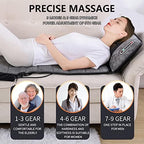 Full Body Massage Mat with Heat 20 Neck Shiatsu Kneading Massage Heads, Multifunctional Electric Heated Massage Chair Back Pad for Back Lumbar Leg Pain Relief
