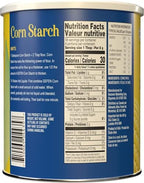 Gefen Corn Starch 100% Pure, 16oz, Resealable Lid, (2 Pack, Total 2 Lbs) Gluten Free Thickener, Just One Ingredient, Cornstarch