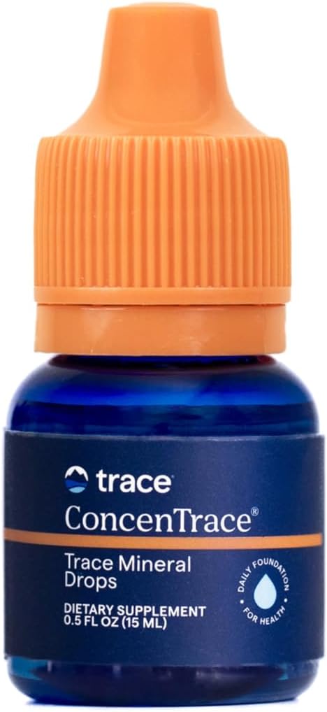 Trace Minerals ConcenTrace Trace Mineral Drops | Supports Energy, Digestion, Bone Health & Hydration, 70+ Ionic w/Magnesium, Chloride & Potassium | Keto, Vegan & Non-GMO | 6 Servings