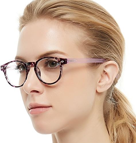 OCCI CHIARI Lightweight Designer Acetate frame Stylish Reading Glasses For Women (5006-Purple*2, 1.5)