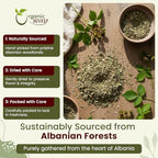 Organic Way Dried Blackberry Leaf Whole (Rubus fruticosus) - European Wild-Harvest | Organic & Kosher Certified | Raw, Vegan, Non GMO & Gluten Free | USDA Certified | Origin - Albania (2 Oz)