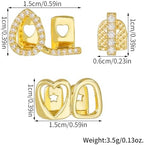 3Pcs Dental Grillz, Single Grills for Your Teeth.