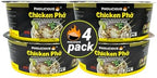 PhoLicious Instant Chicken Pho, Authentic Vietnamese Rice Noodle Soup Kit with Spices & Broth Mix, Ramen Noodles Alternative, Quick Microwave Meal - Pho Noodles Bowl - Chicken Flavor (4 Pack)
