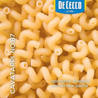 De Cecco Cavatappi No. 87 Pasta, 16 Oz, Authentic, Slow Dried, Made with Durum Wheat, Versatile Pasta for Sauces & Recipes, Made in Italy