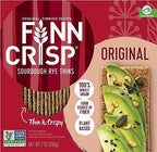 Finn Crisps Original Rye Crispbread 7oz, 18 Pack Bulk Order | Thin, Crispy Rye Flatbread Crackers | Multipack of Authentic Finish Sourdough Crispbread | Whole Grain Rye Crackers [18 Boxes x 7oz]
