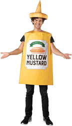 Seasons Mustard Costume Ketchup Cosplay Halloween Costume for Adult One Size (Yellow Mustard)