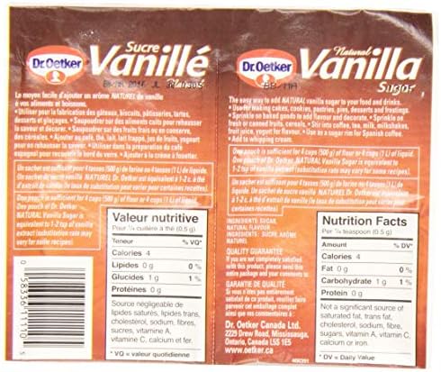 Dr. Oetker Vanilla Sugar - Natural - 6 × 8 g