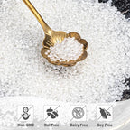 Twisweet White Sprinkles, Edible Sanding Sugar Crystals for Cake Decorating, Extra Fine Candy Sprinkles for Baking, Cupcake Topping Ice Cream Donut Cookies Decoration, Wedding Party Christmas Supplies (150g/5.3oz)