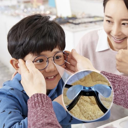 Healifty Nose Pads for Glasses 3-Pack One-Piece Transparent Silicone Nose Bridge Cushions with Screw Insert Anti-Slip Replacement for Kids and Adults Eyeglasses 0.98 X 0.86 X 0.27 Inches