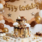Bear Cake Toppers Bear Birthday Decorations Cute Bear Theme Birthday Cake Decoration