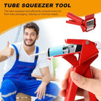 Tube Extrusion Tool,2.5" Industrial Size Dispenser,RTV Tube Squeezer Tool,Efficient RTV and Silicone Extrusion Dispenser with Easy Control Tubes Grip for One-Handed Operation