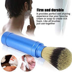Shave Brush, Badgers Hair Shaving Brush Men Portable Beard Brush Facial Foaming Shaving Brush Travel Facial Cleanup Grooming Tool