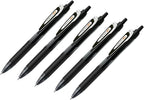 Zebra Sarasa Dry Gel Ink Pen Black (JJ31-BK), 0.5mm Fine, 5 pens per Pack (Japan Import)