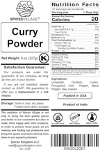 SPICES VILLAGE Curry Powder, Curry Spice for Cooking, 8 oz, Natural Medium Madras Curry Mix, Kosher, Gluten Free, Non GMO, Salt Free, Resealable Bulk Bag