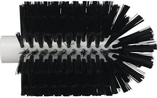 Vikan 5380-103-9 Stiff Tube Brush, Polyester, 3-7/8" x 6-1/2" OAL, Black