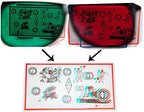 Red/Green Fixed Tranaglyph Vision Therapy Convergence Insufficiency Eye Training Device Stereo Training Cards Visual Correction (A)