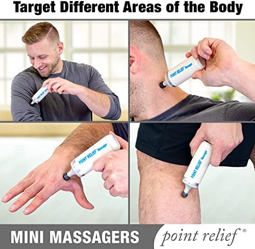 Point Relief 14-1050 Mini Massager for Handheld Targeted Massage Therapy Relieve Muscle Pain