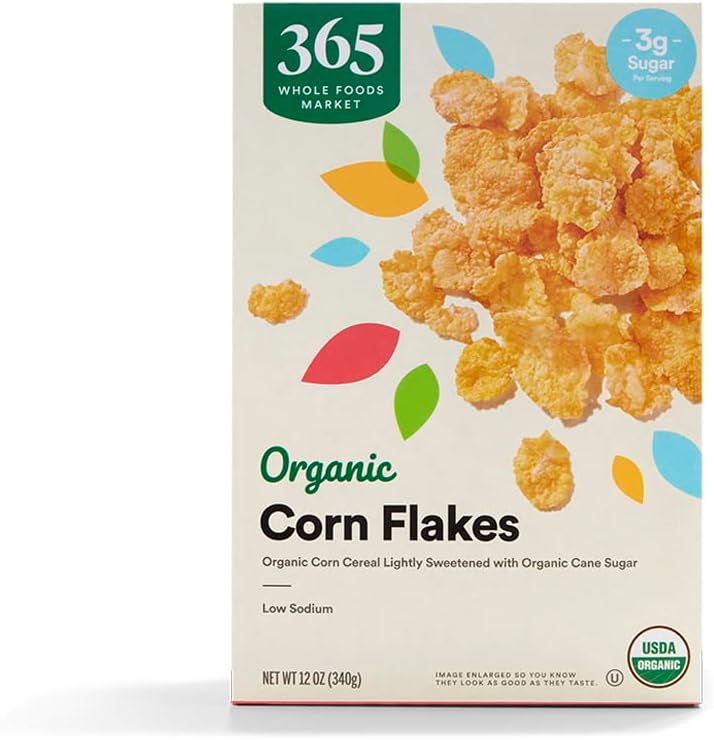 365 by Whole Foods Market, Organic Corn Flakes Cereal, 12 Ounce