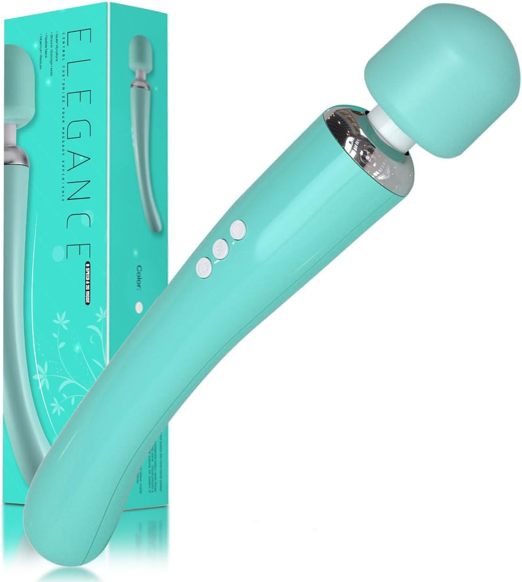 Therapeutic Cordless Massager - Powerful Massage Tool Handheld 8 Speeds 20 Patterns - Rechargeable Hand Massagers for Sore Muscles - Hand Held Massage Tool for Neck & Back