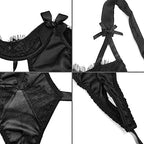Sexy Strappy Bodysuit Women Lace Underwired One Piece Babydoll Teddy Nightwear Lingerie Hollow High Cut Leotard Sleepwear Top