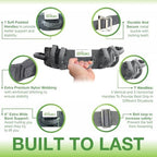 Gait Belts for Seniors with 7 Handles- Transfer Gate Belts Medical for Elderly and Disabled - Easy to Use Quick Release Gait Belt with Handles for Seniors Physical Therapy -Elderly Assistance Products