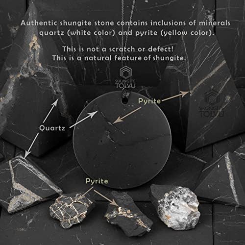 Shungite Pendants - Various Geometric Shapes - Authentic Stone - Certified