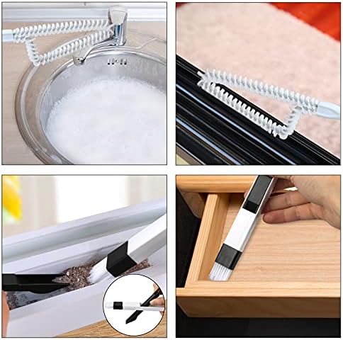 Openfly Hand-held Groove Gap Cleaning Tools, Tile Joint Scrub Brush Window Track Grout Cleaning Brushes to Deep Clean Kitchen Sink Bathroom Edge Corner