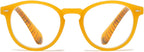 Retro Round Reading Glasses Men Women Blue Light Blocking Lightweight Computer Readers with Spring Hinges