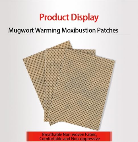 Moxibustion Patches (40 Count) - Natural Mugwort Heat Patches for Knee Neck Shoulder Back Waist - Self-Heating Herbal Warm Pads - Soothing Heat for Daily Wellness