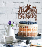Cowboy Cake Topper, Wild West Cowboy Western Party Cake Toppers, Cowboy themed Birthday Decorations