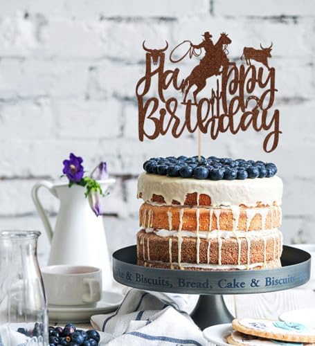 Cowboy Cake Topper, Wild West Cowboy Western Party Cake Toppers, Cowboy themed Birthday Decorations