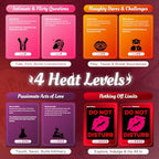 160 Cards Couples Games for Adults - Romantic & Naughty Game Date Night Ideas to Spark Conversation & Intimacy - 4 Levels of Spicy Dares - Anniversary, Valentines Love Gift for Boyfriend & Girlfriend