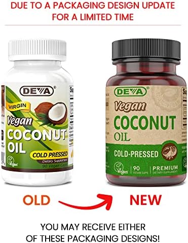 Deva Vegan Virgin Coconut Oil - 500 mg 90 Vcap